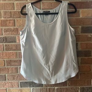 St. John Caviar Black Silk Sleeveless Blouse Size Medium